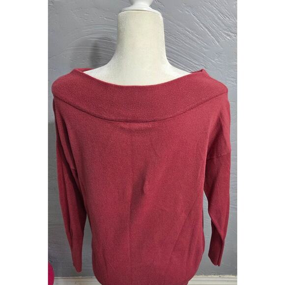 STACCATO Red Long Sleeve Sweater Woman's Size Small - Picture 7 of 7